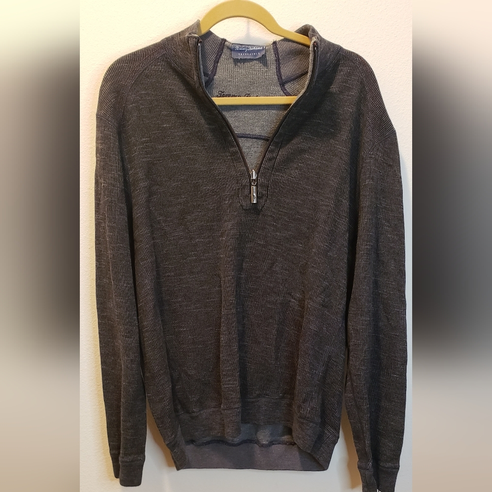 Tommy Bahama pull-over half zip Mens sweater